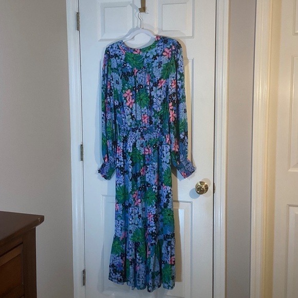 Lilly Pulitzer NWT Loubella smocked midi dress in Soiree All Day - Picture 5 of 6